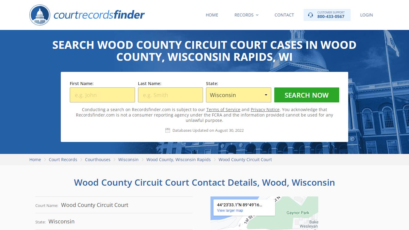 Wood County Circuit Court Case Search - RecordsFinder